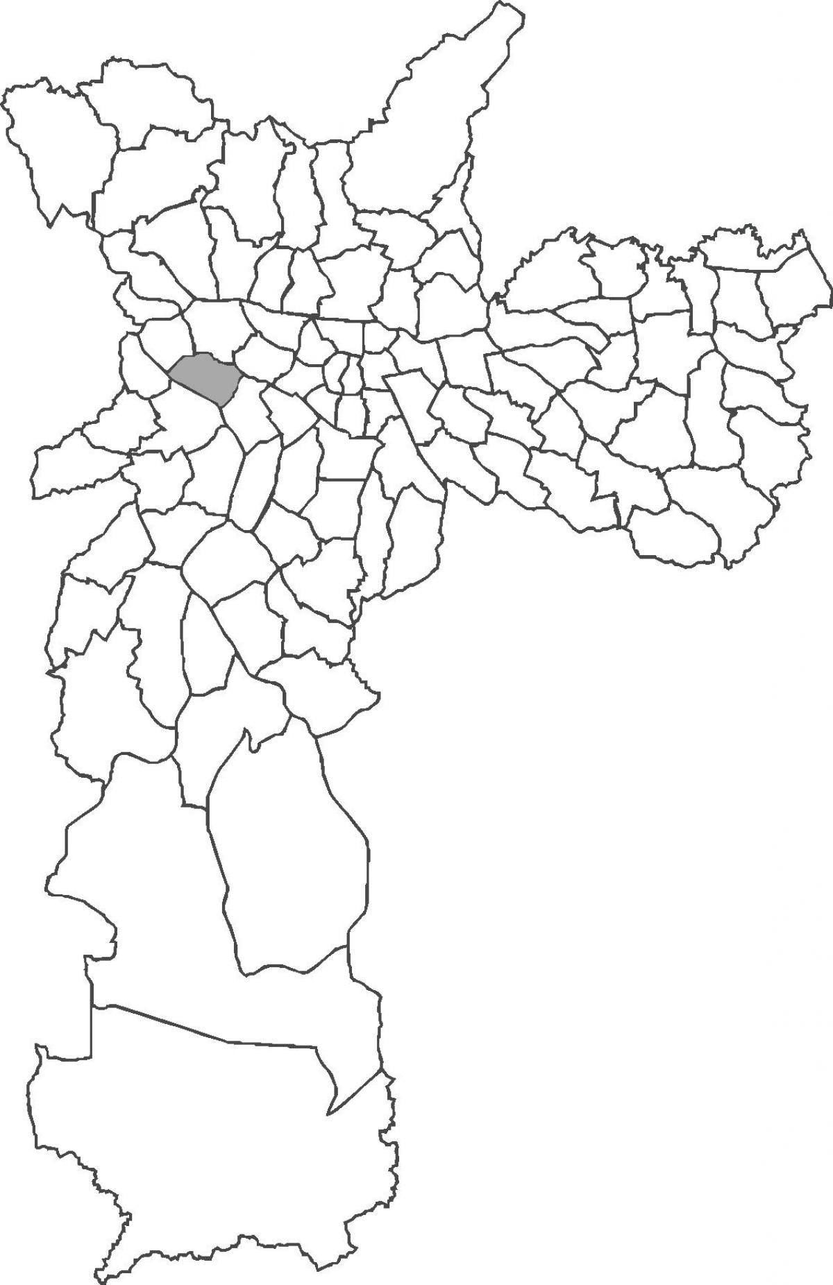 Mapa Alto de Pinheiros okres