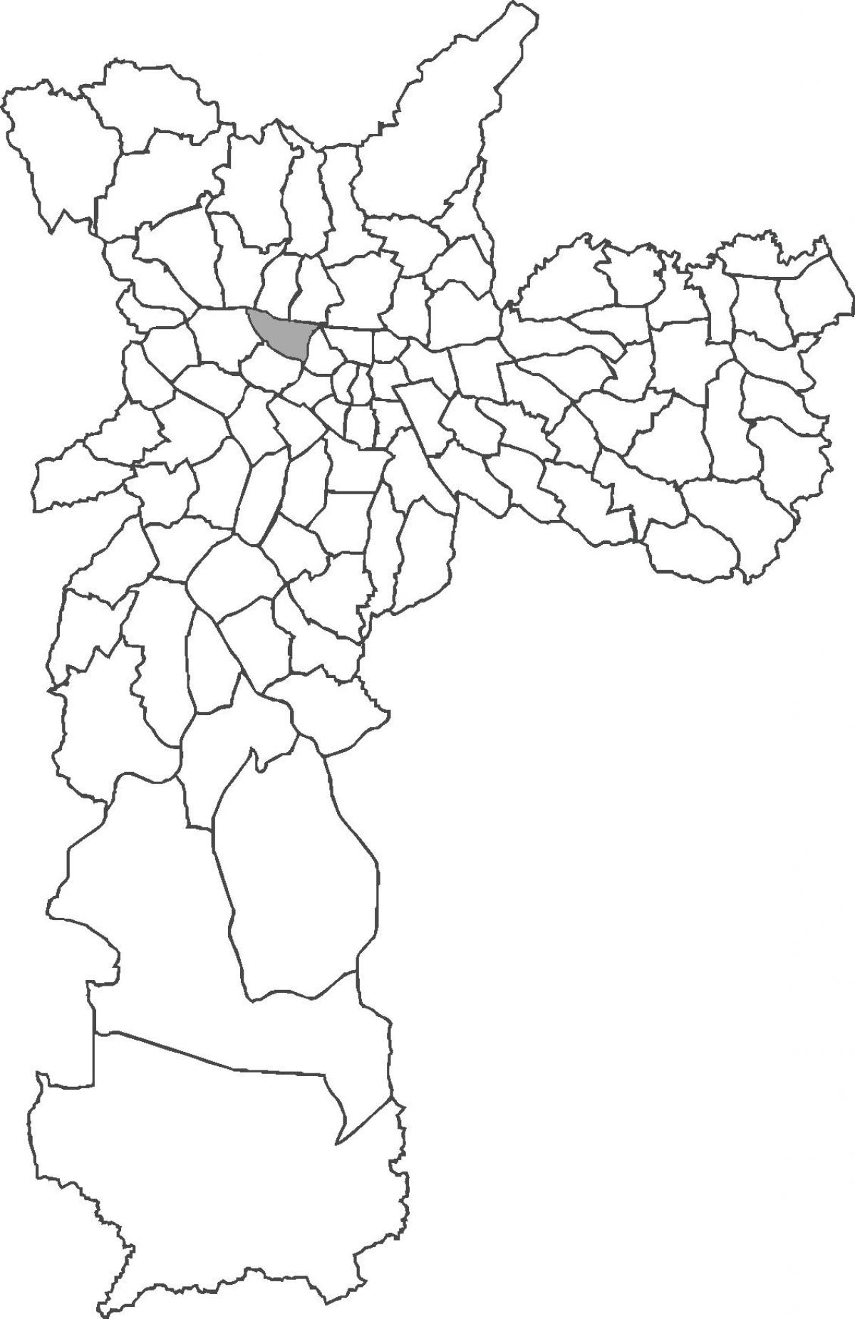 Mapa ubytovania v Barra Funda okres