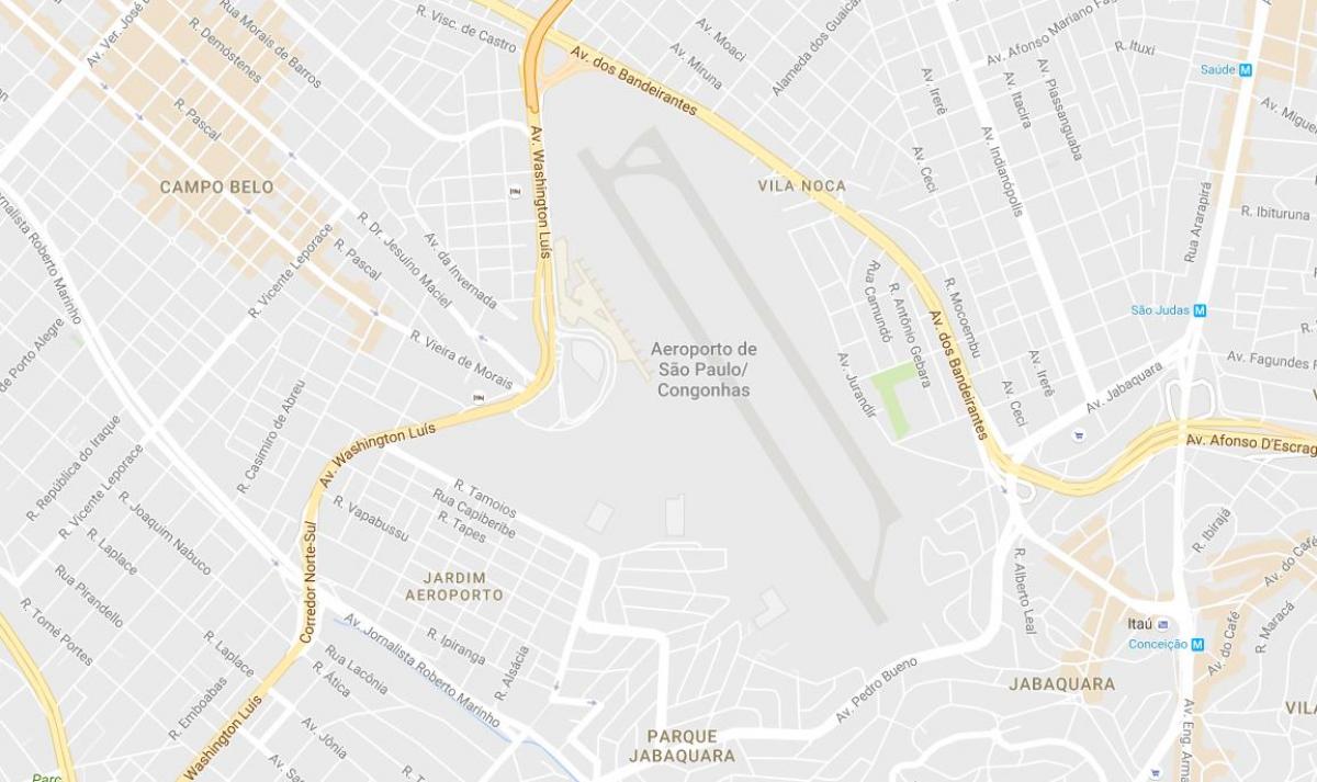 Mapa Congonhas airport