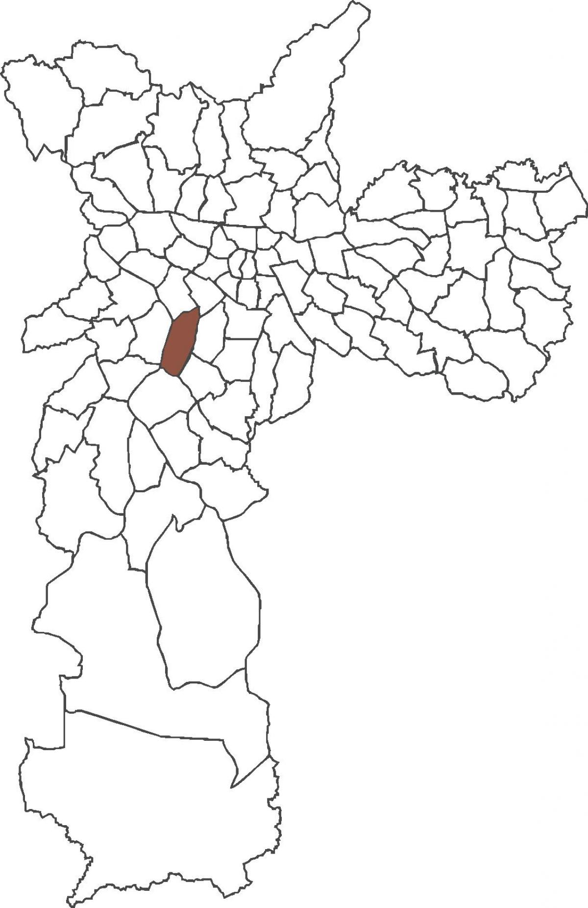 Mapa Itaim Bibi okres