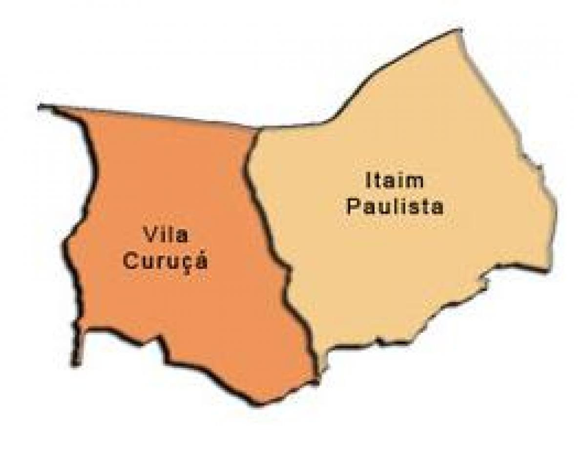 Mapa Itaim Paulista - Vila Curuçá sub-prefektúra