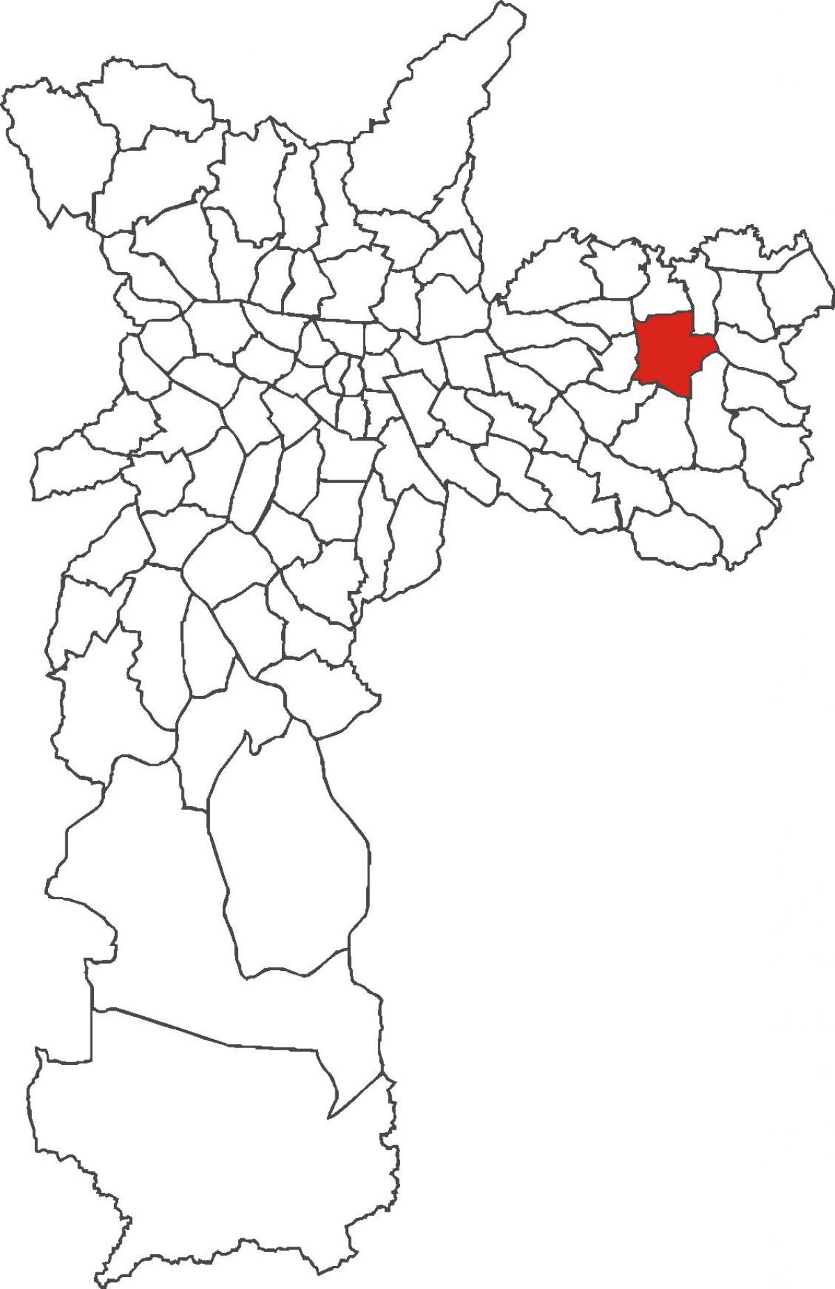 Mapa Itaquera okres
