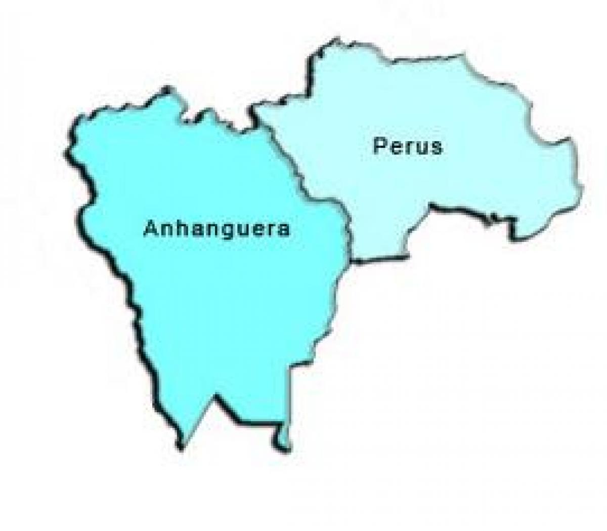 Mapa Perus sub-prefektúra