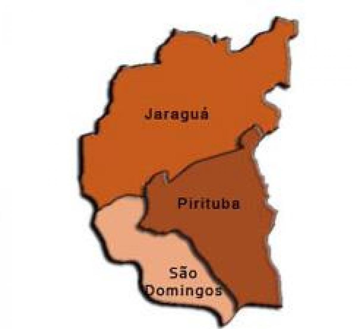 Mapa Pirituba-Jaraguá sub-prefektúra