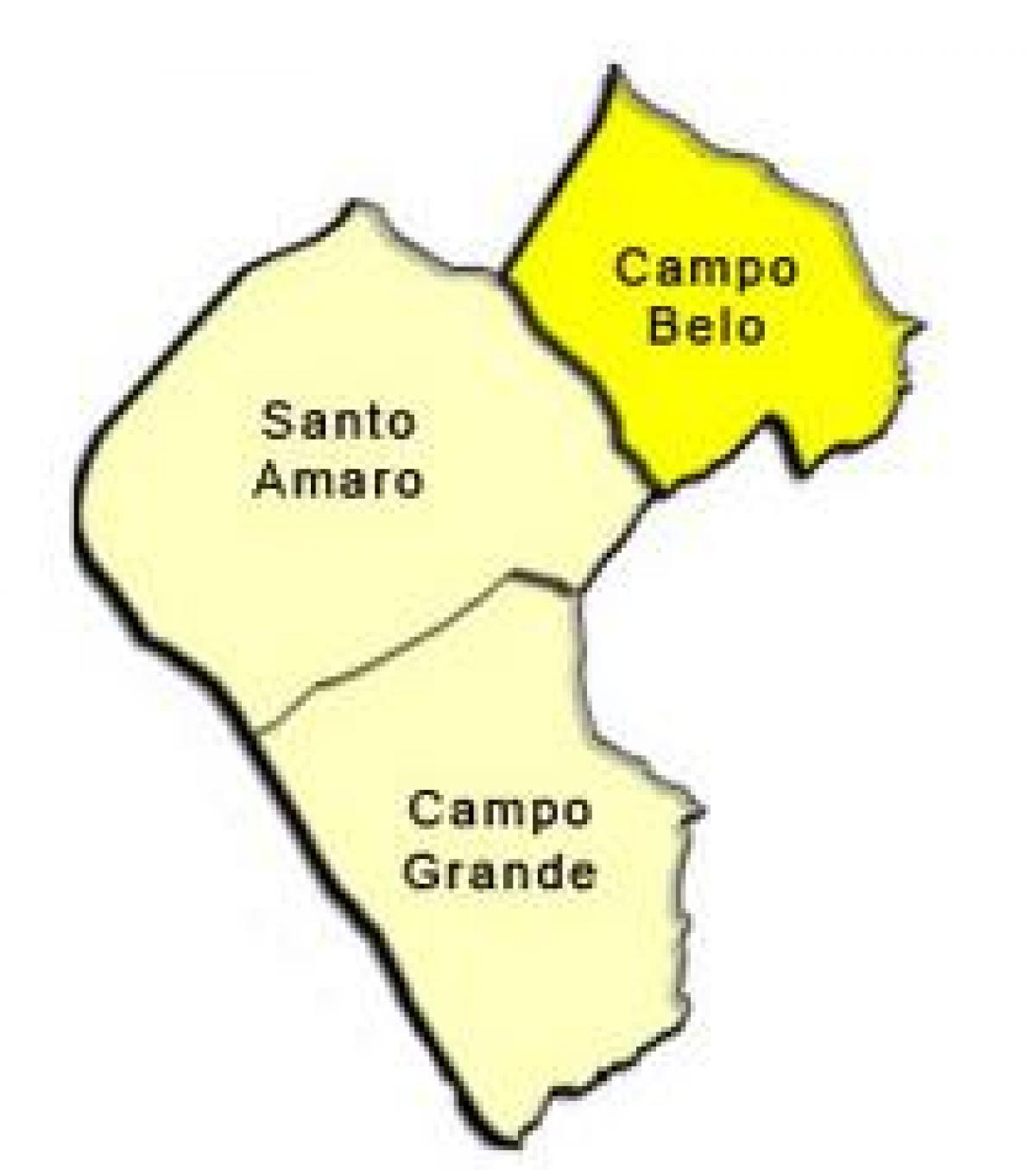 Mapa Santo Amaro sub-prefektúra