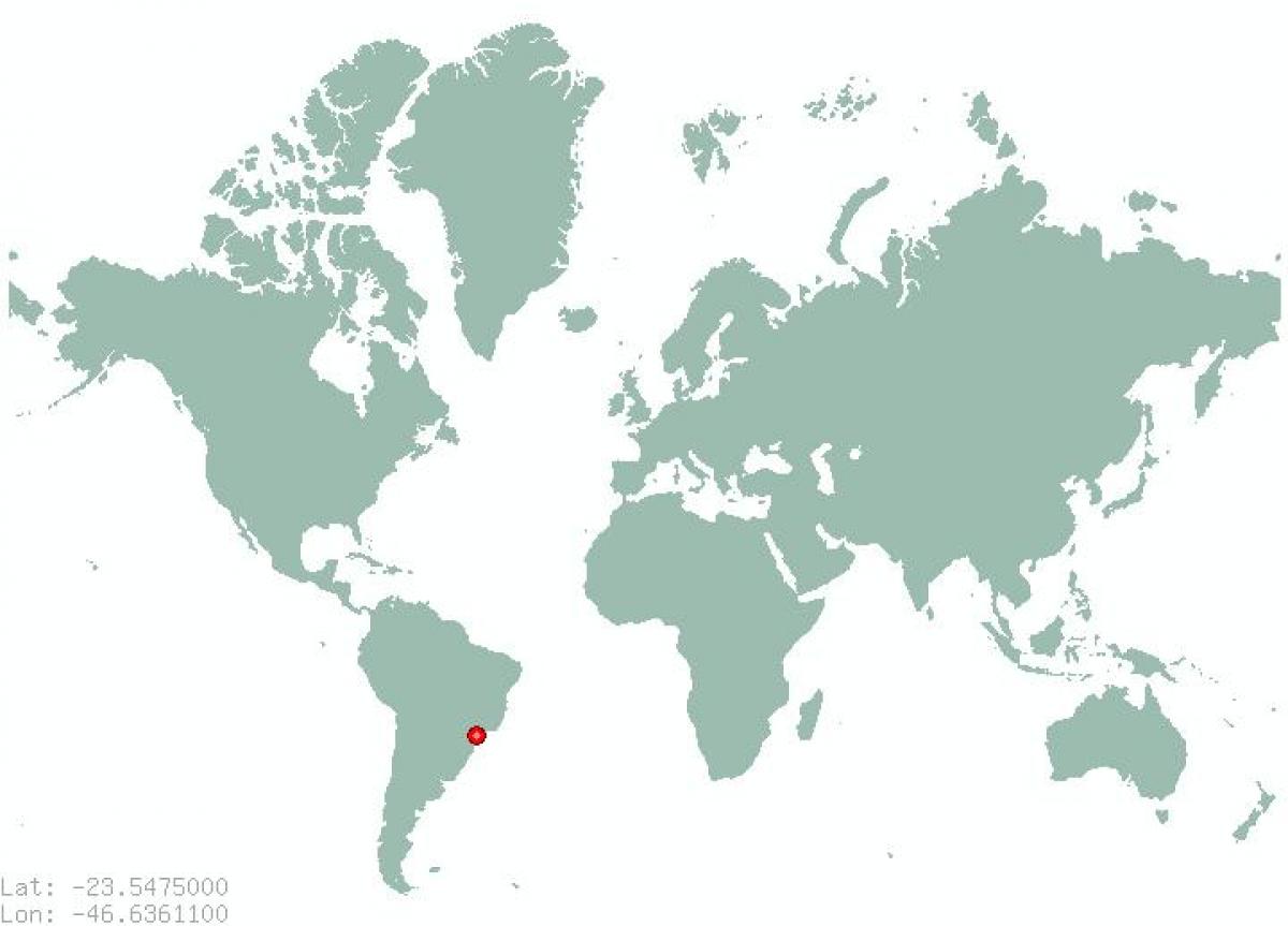 Mapa Sao Paulo vo svete