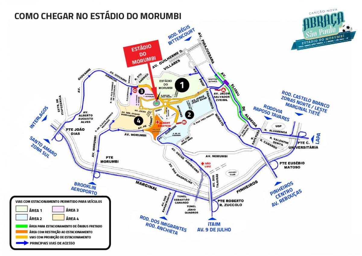 Mapa štadión Morumbi