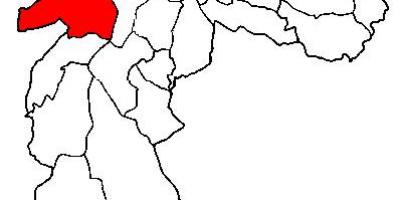 Mapa Butantã sub-prefektúra Sao Paulo