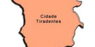 Mapa Cidade Tiradentes sub-prefektúra