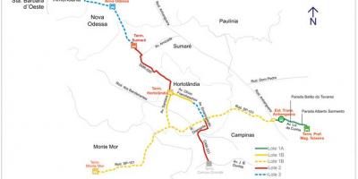 Mapa corredor metropolitano Biléo Soares