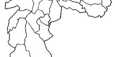 Mapa Ermelino Matarazzo sub-prefektúra Sao Paulo