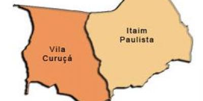 Mapa Itaim Paulista - Vila Curuçá sub-prefektúra