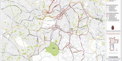 Mapa Itaquera São Paulo - Cesty