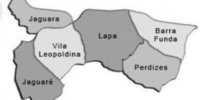 Mapa Lapa sub-prefektúra