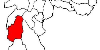 Mapa M'Boi Mirim sub-prefektúra Sao Paulo