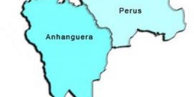 Mapa Perus sub-prefektúra
