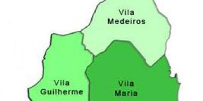 Mapa Vila Maria sub-prefektúra