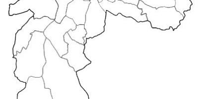 Mapa zóny Nordeste Sao Paulo