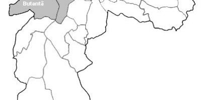 Mapa zóny Západ Sao Paulo
