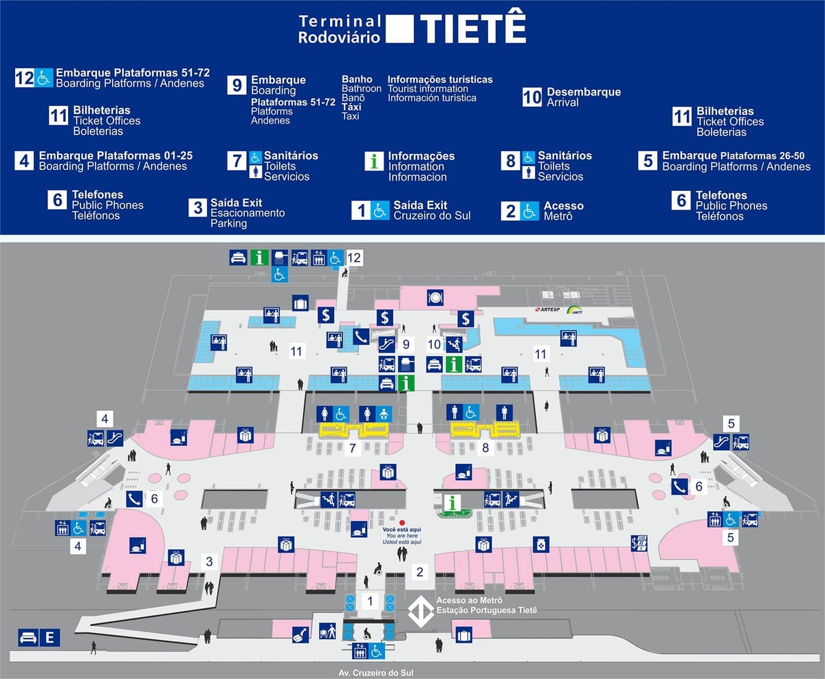 Mapa autobusovej Tietê