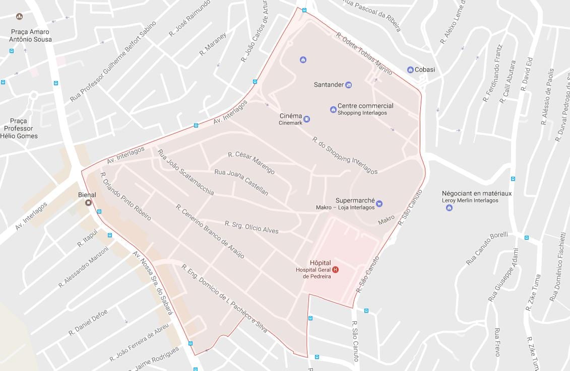 Mapa Campo Grande Sao Paulo