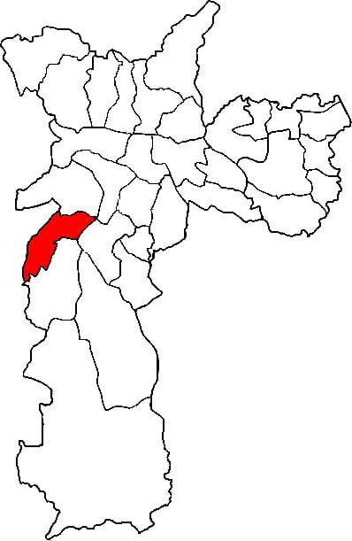 Mapa Campo Limpo sub-prefektúra Sao Paulo