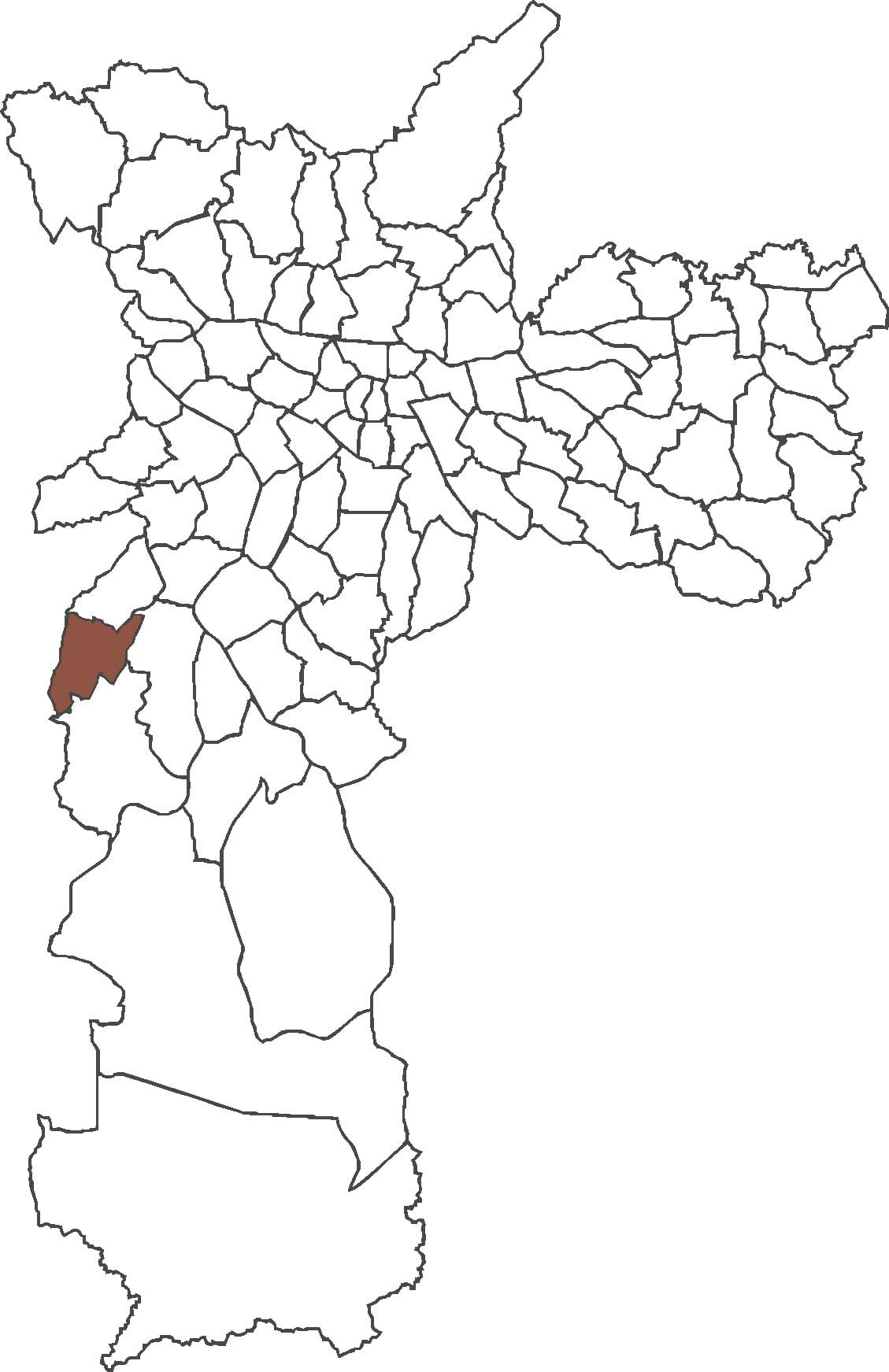 Mapa Capão Redondo okres