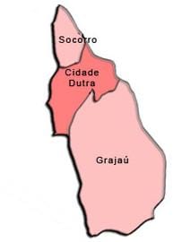 Mapa Capela robiť Socorro sub-prefektúra