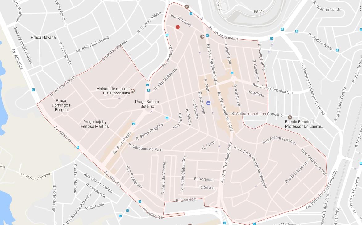 Mapa Cidade Dutra Sao Paulo