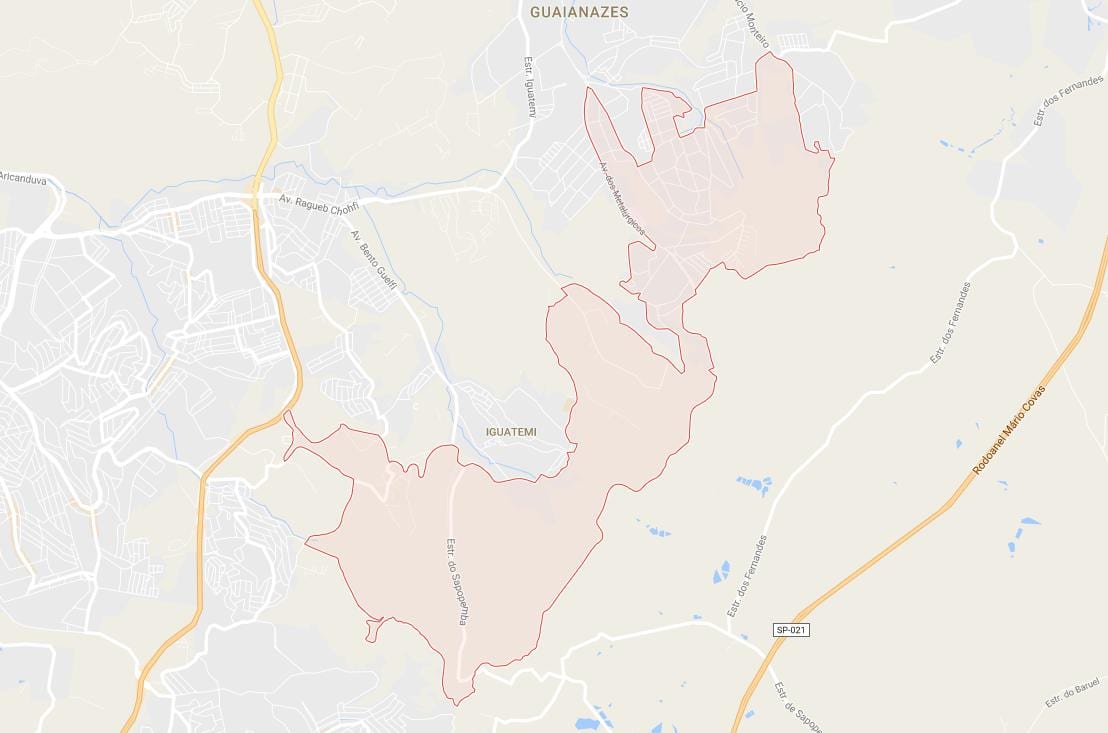 Mapa Cidade Tiradentes Sao Paulo