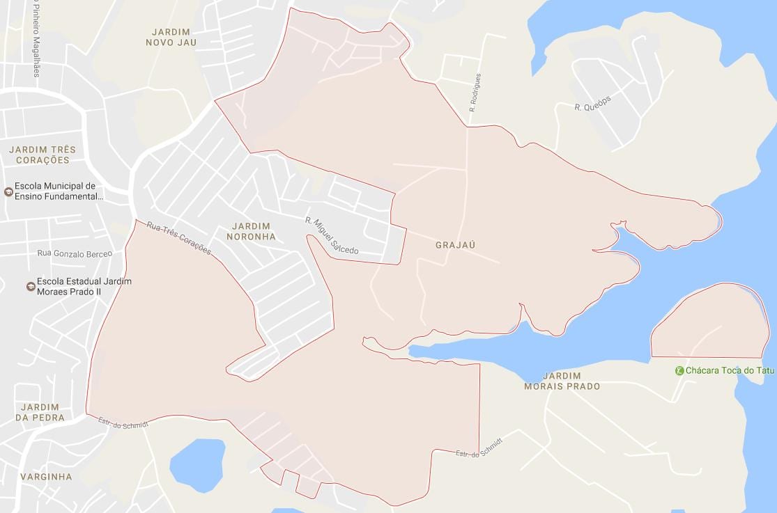 Mapa Grajaú Sao Paulo