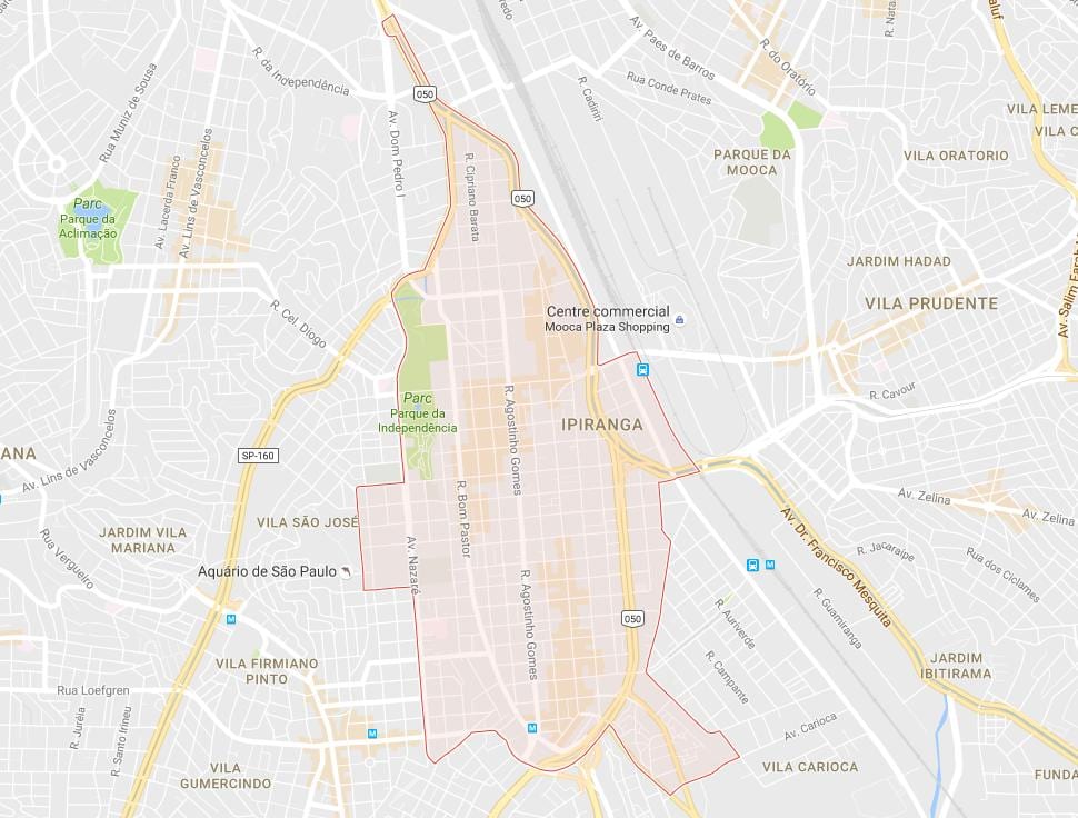 Mapa Ipiranga Sao Paulo