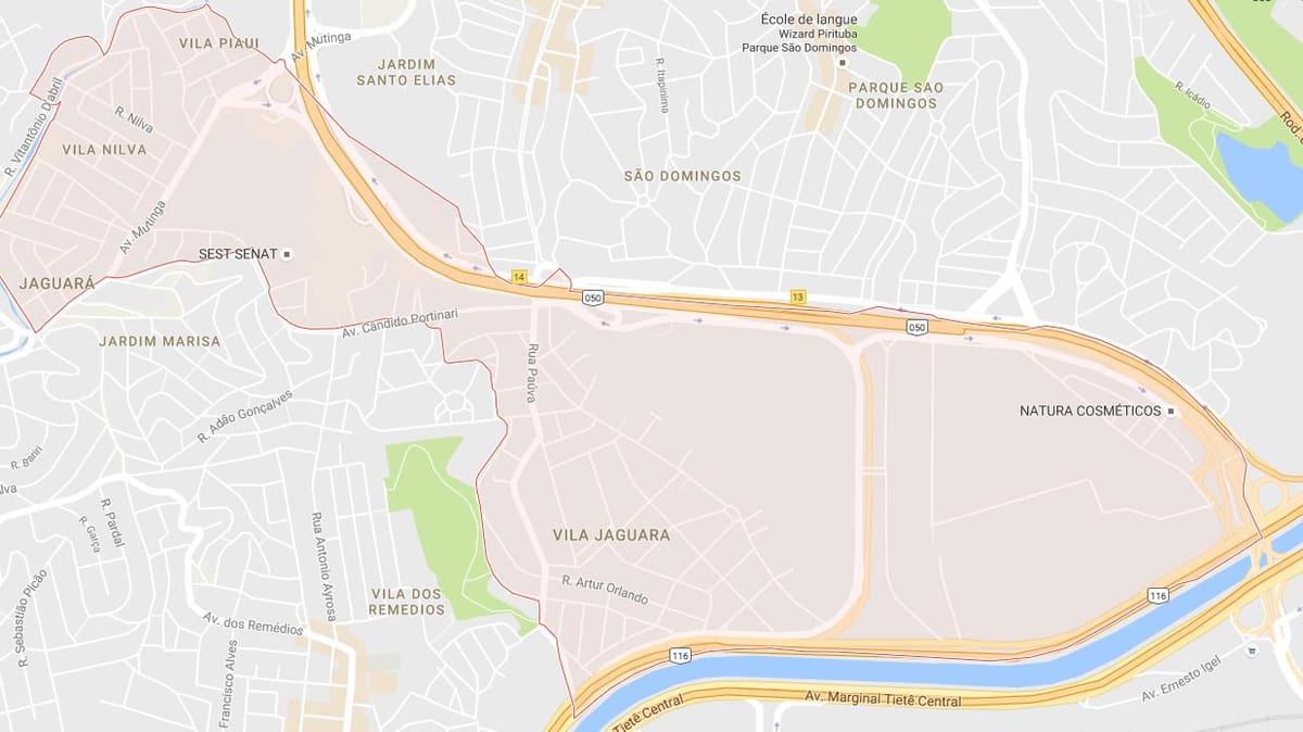 Mapa Jaguara Sao Paulo
