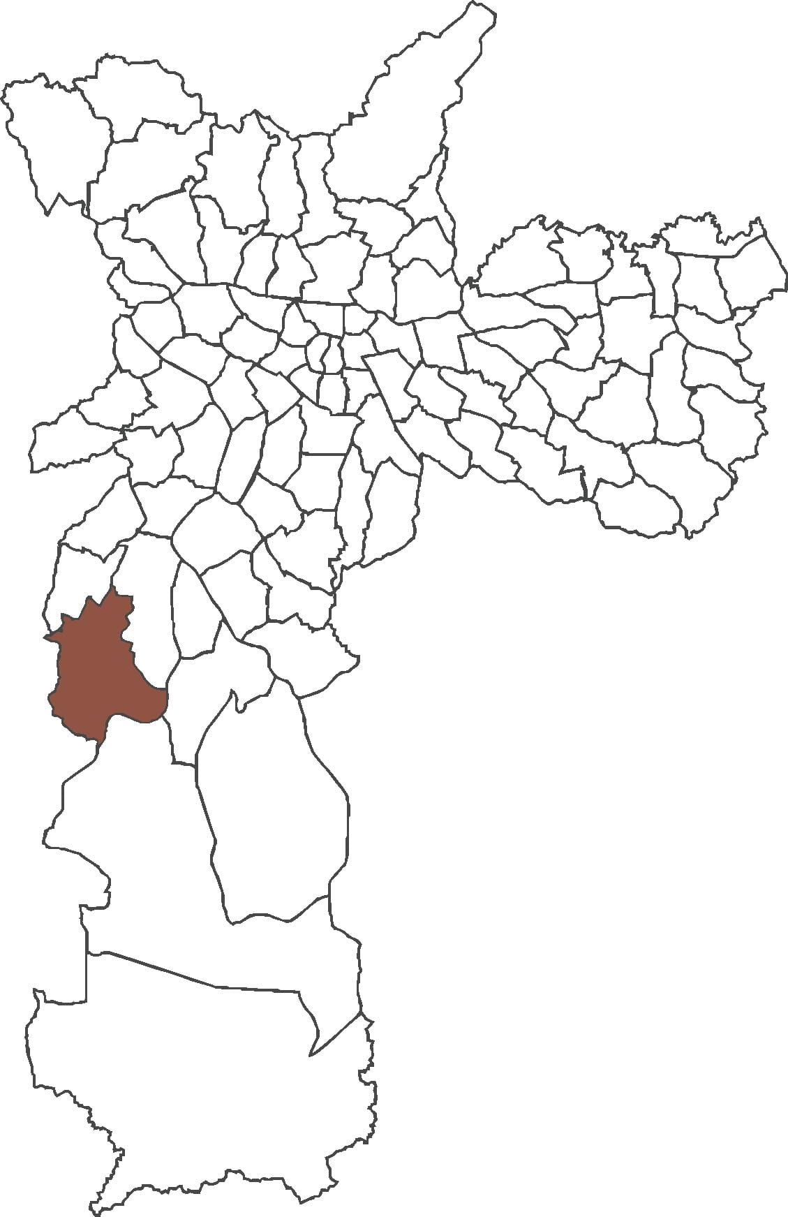 Mapa Jardim Ângela okres