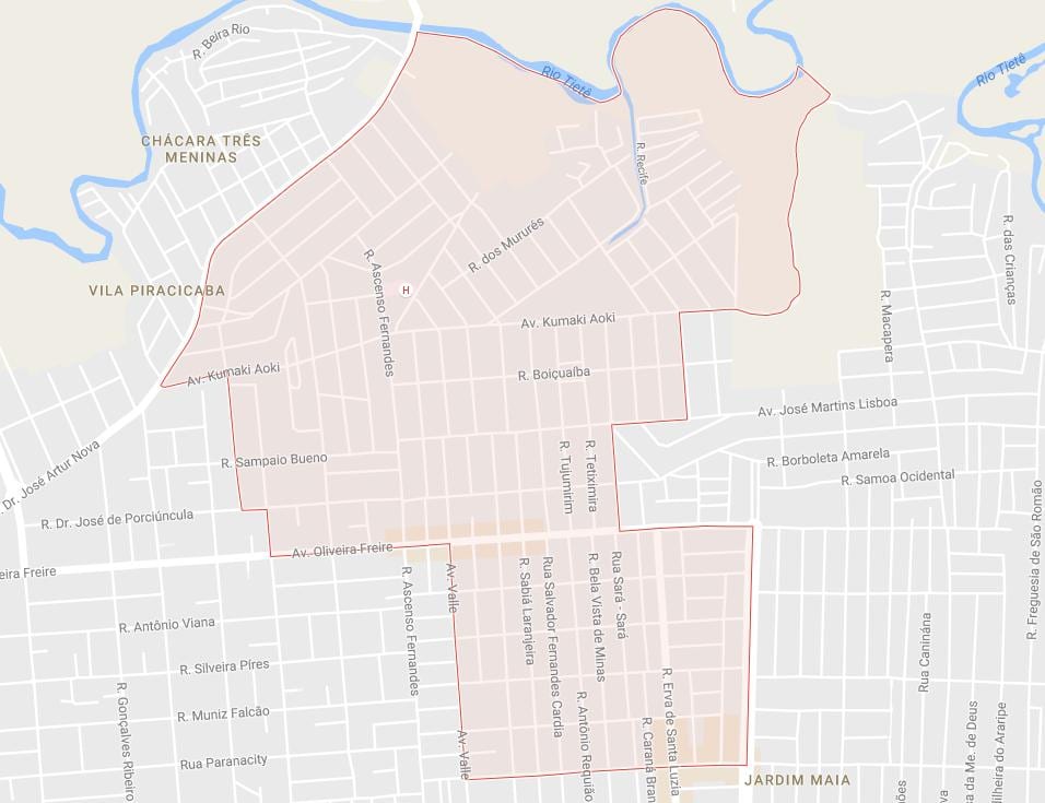 Mapa Jardim Helena Sao Paulo
