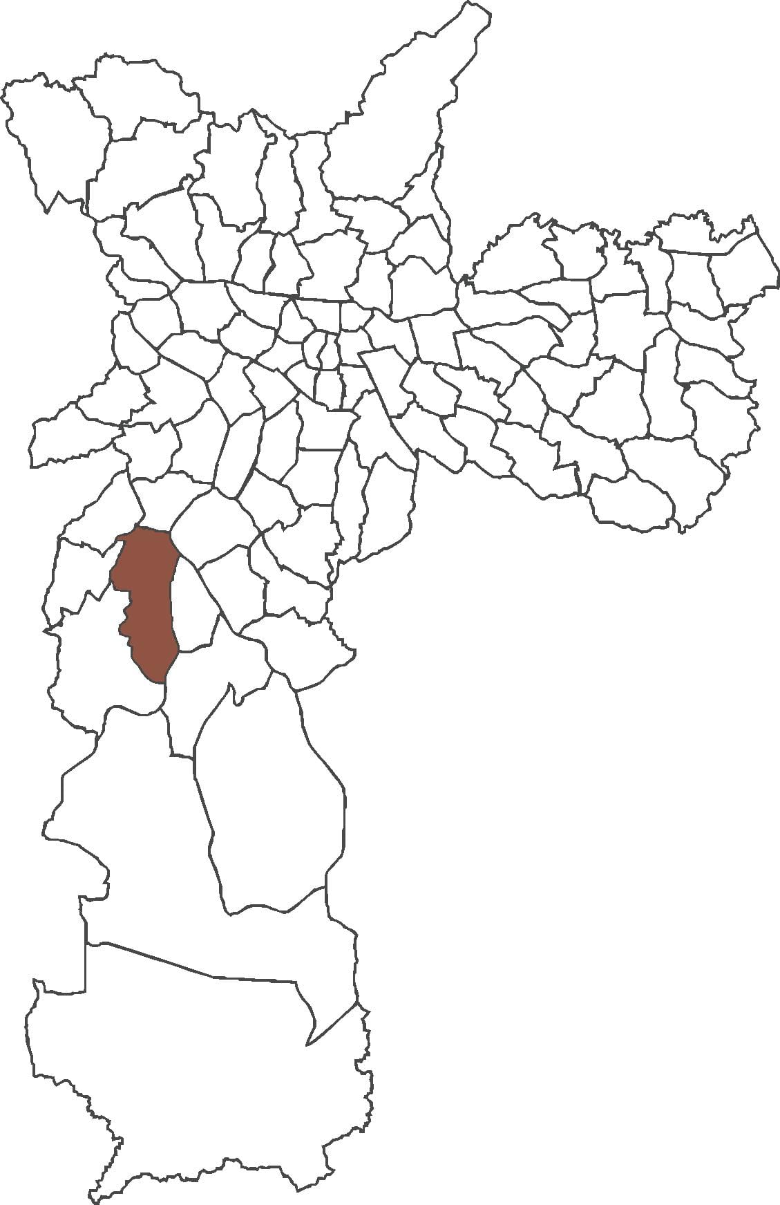 Mapa Jardim Svätý Luís okres