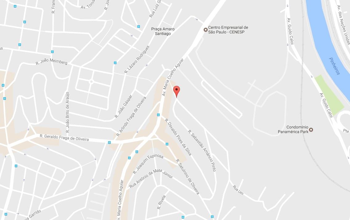 Mapa Jardim Svätý Luís Sao Paulo