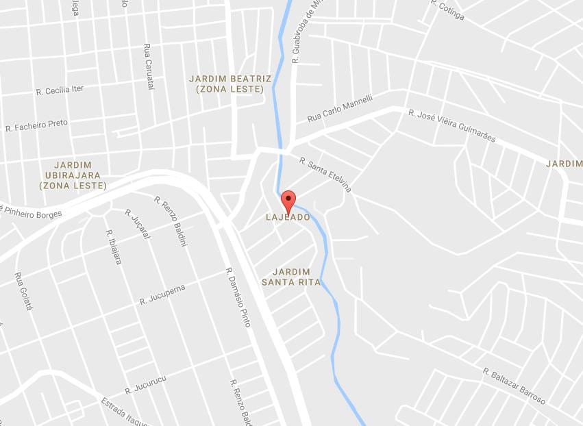 Mapa Lajeado Sao Paulo