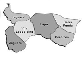 Mapa Lapa sub-prefektúra