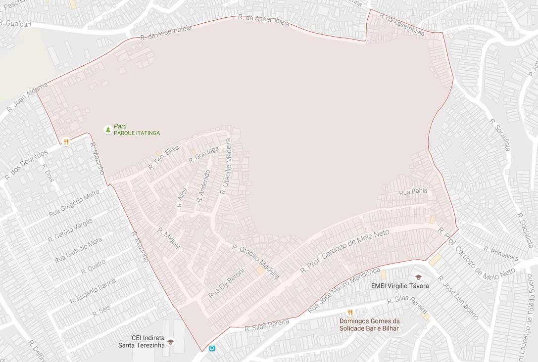 Mapa Pedreira Sao Paulo