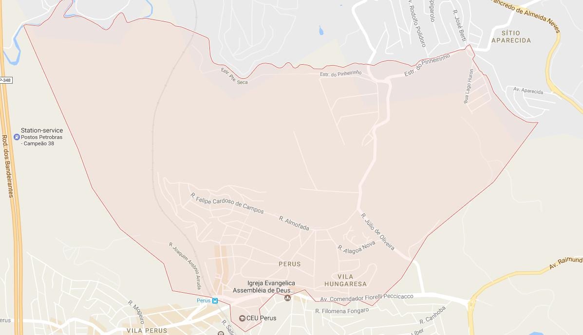 Mapa Perus Sao Paulo