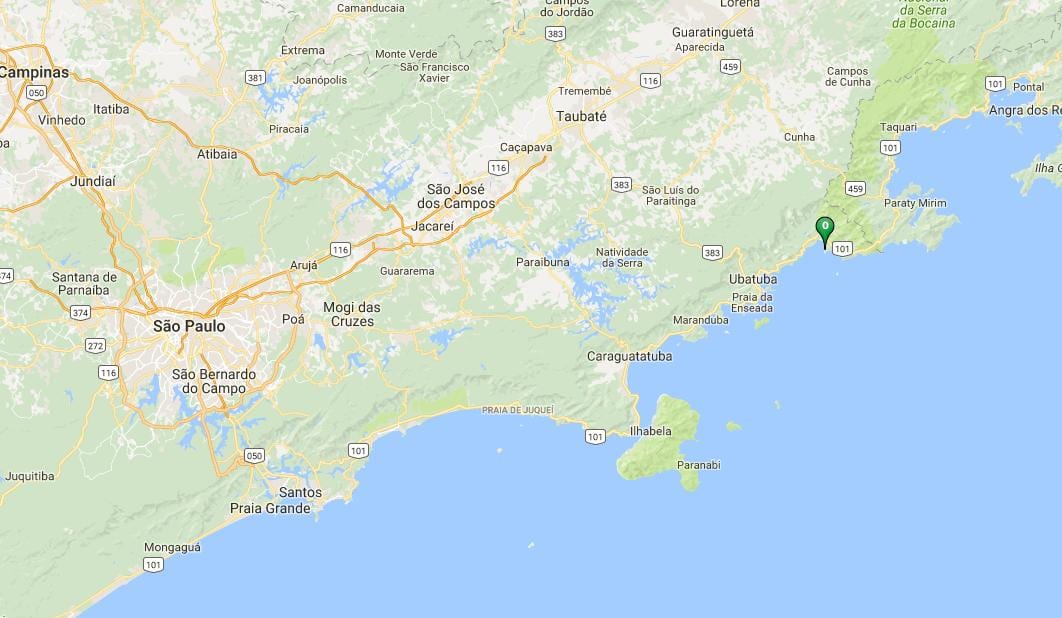 Mapa pláži Almada