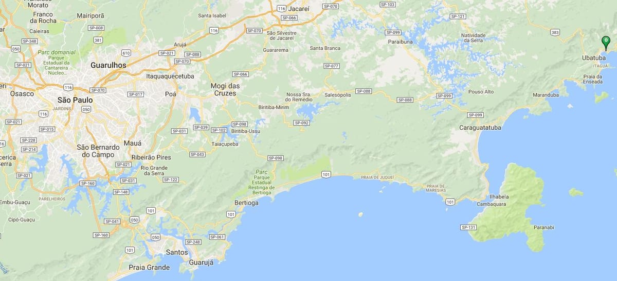 Mapa Barra beach Seca