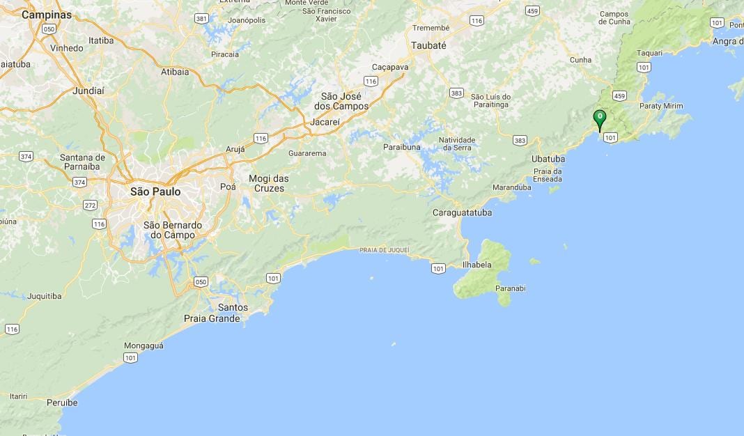 Mapa pláži Estaleiro