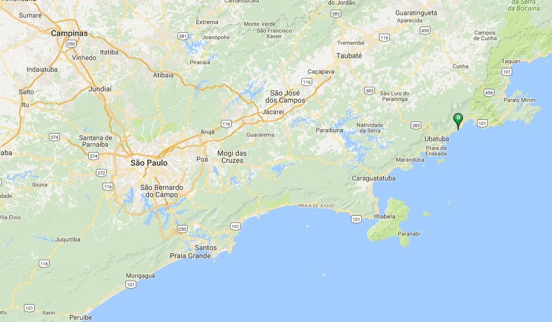 Mapa pláži Félix