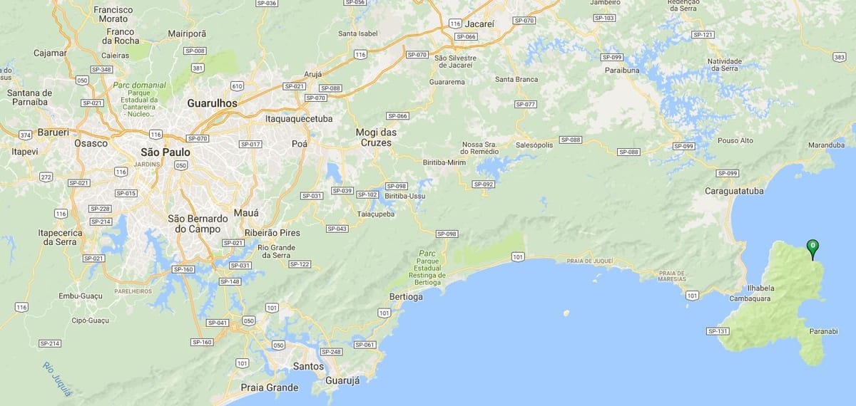 Mapa pláži Poço