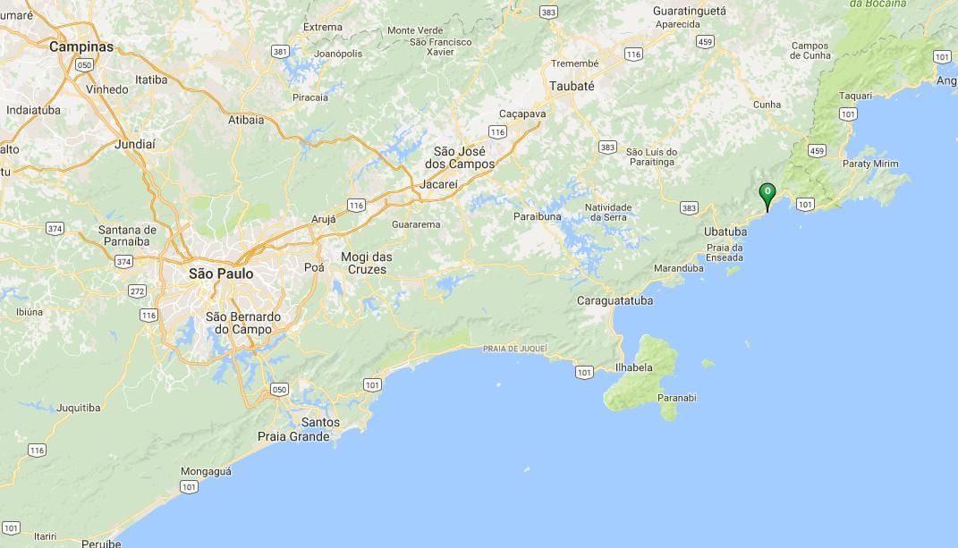 Mapa pláži Prumirim