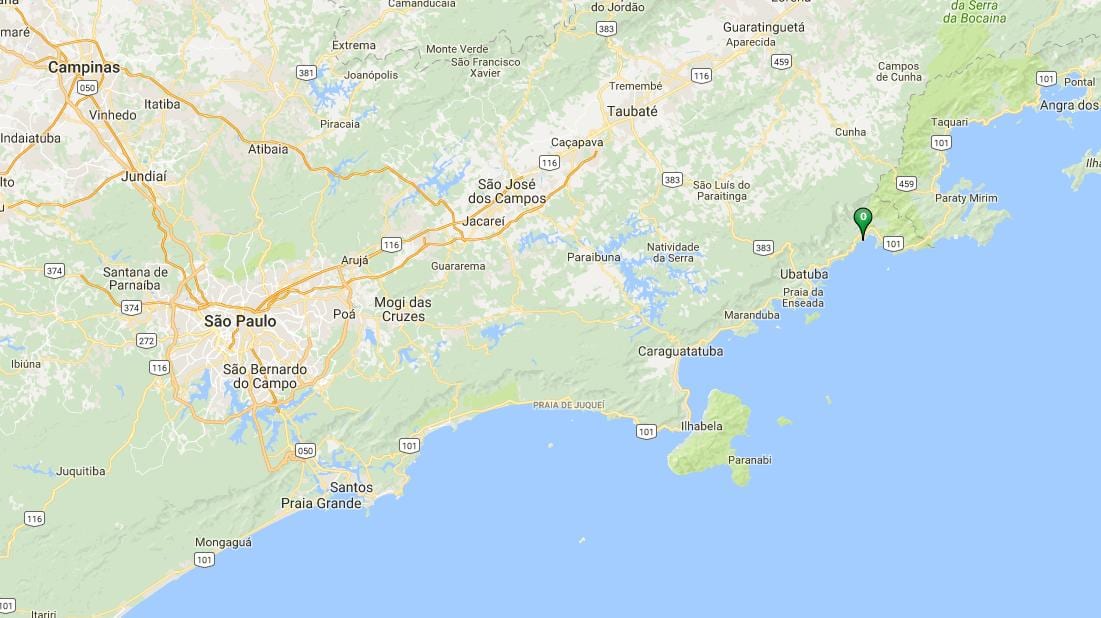 Mapa pláži Puruba