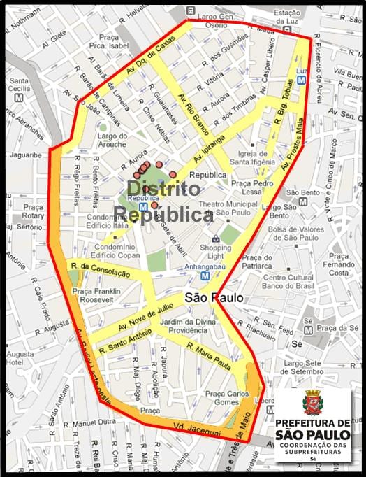 Mapa República Sao Paulo
