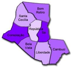 Mapa Sé sub-prefektúra